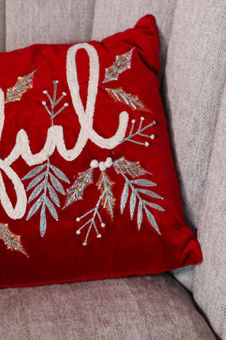 Christmas Pillow, Tiny throw pillow, Holiday gift, Joyful pillow