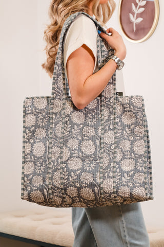 Tote bag, travel bag, floral bag