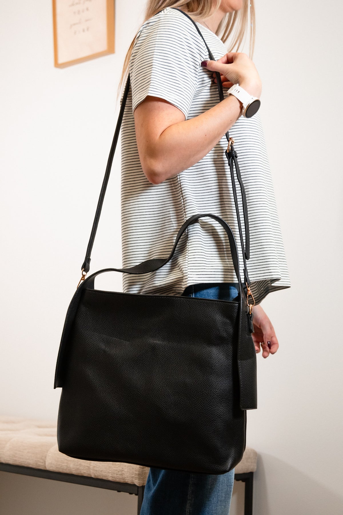 Markie - Hobo Bag - Black