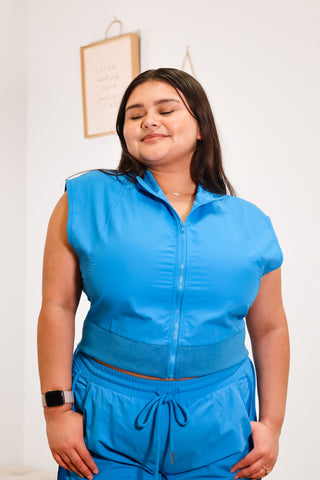 Blue Haze - Zip Up Vest