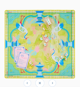 Hampton Mahjong Mat - Oh My Mahjong, Mahjong Mat, cute mahjong mat, trendy mahjong mat, Oh My Mahjong.