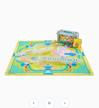 Hampton Mahjong Mat - Oh My Mahjong, Mahjong Mat, cute mahjong mat, trendy mahjong mat, Oh My Mahjong.