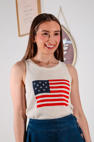 American flag tank top, American style top, flag top, summer top, Fourth of July top, summer outfit