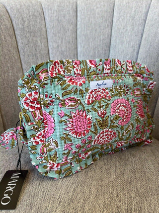 Quilted Ruffle Pouch - Winona