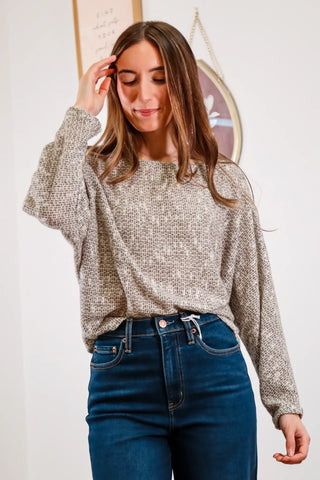 Billie Dolman Sleeve Knit Top