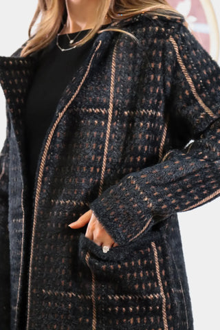 Black Marceau Houndstooth