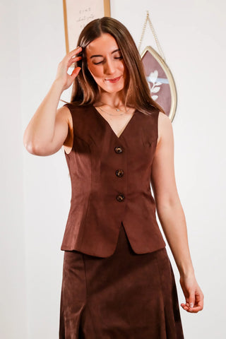 Clairissa Button Up Vest