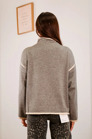 Kelly Contrast Trim Sweater