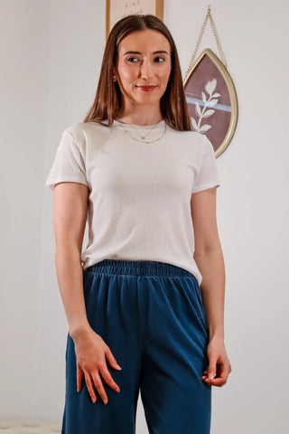 White tee shirt, white shirt, full length shirt, soft shirt, comfortable shirt, lightweight shirt, summer basic, closet staple - 8