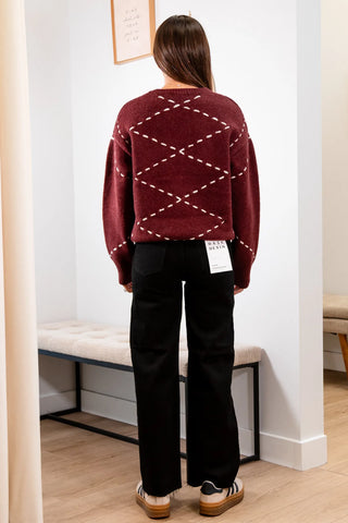 Guess List Sweater- Sage The Label