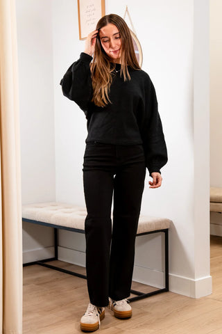 On a Stroll Crew Neck Dolman Top- SADIE & SAGE