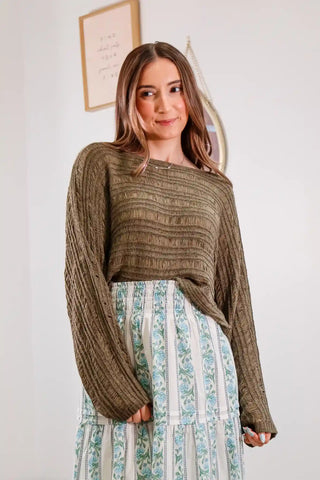 Forest Textured Sweater
