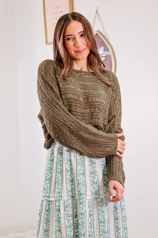 Forest Textured Sweater