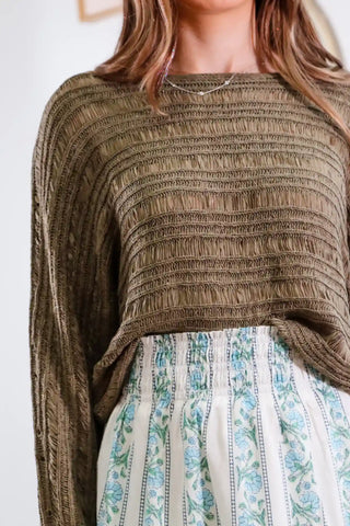 Forest Textured Sweater