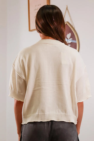 Weekend Long Dog Short Sleeve Sweater