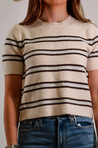 Gatewood Stripe Sweater - Cream - Z Supply