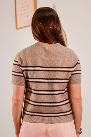 Gatewood Stripe Sweater - Brown - Z Supply
