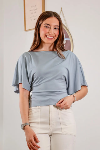 The Shianne Top - Light Blue