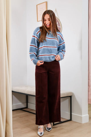 red pants, dark red pants, corduroy pants, red corduroy pants, maroon pants 