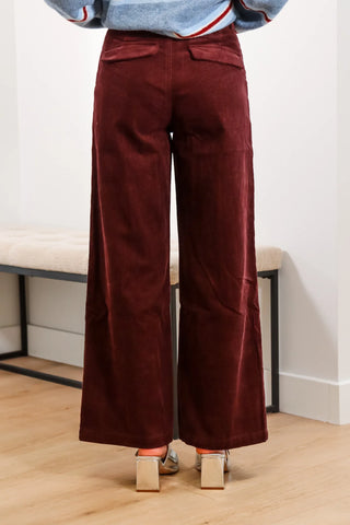 red pants, dark red pants, corduroy pants, red corduroy pants, maroon pants 