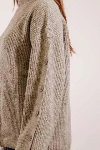 grey sweater, grey knit sweater grey knit turtleneck sweater, grey turtle neck sweater, cute sweaters for fall, fall outfit inspo, grey sweater outfit inspo, sweater with buttons