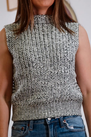 mock neck sweater, sleeveless sweater, sleeveless mock neck sweater, knit mockneck sweater, cute sweaters for fall, mockneck sweater outfit inspo, fall outfit inspo
