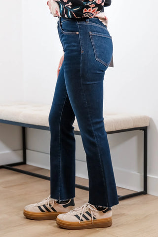 Shy Girl High Rise Crop Flare Jeans - Daze
