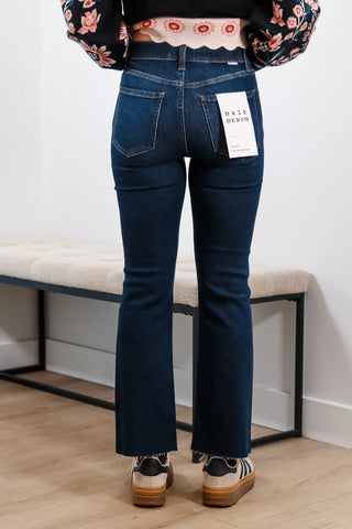 Shy Girl High Rise Crop Flare Jeans - Daze