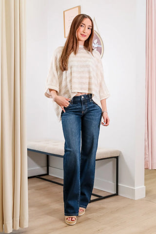 Ivory & Cream Striped Sweater