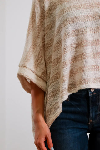 Ivory & Cream Striped Sweater
