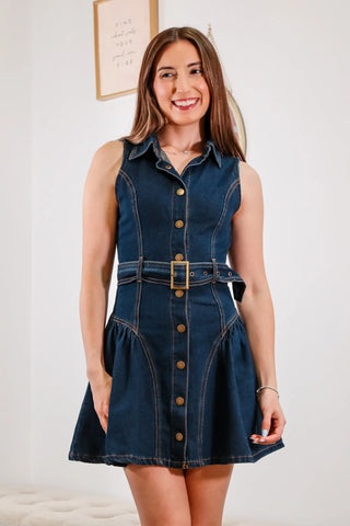 Denim Button Up Mini