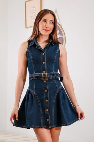 Denim Button Up Mini