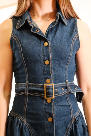 Denim Button Up Mini