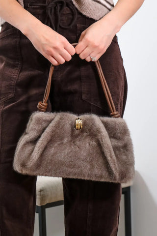 Faux fur purse, dolce vita purse, dolce vita shoulder purse, dolce vita shoulder bag, fur shoulder purse, fur shoulder bag, brown bag for fall, cute fall purse, cute fall bag, 