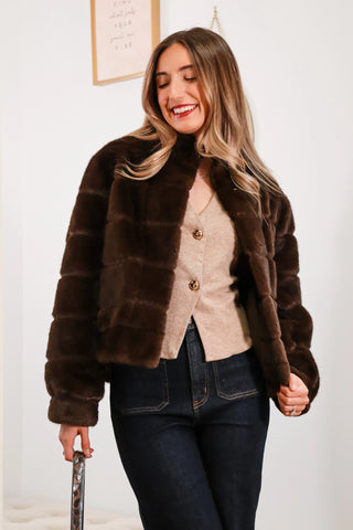 Call Me Later - Faux Fur Coat