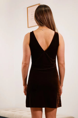 Chocolate Midnight - Velvet Dress