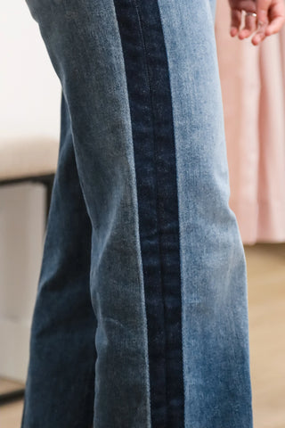 perfect everyday jeans, jeans with two shades, dark wash jeans, light wash jeans