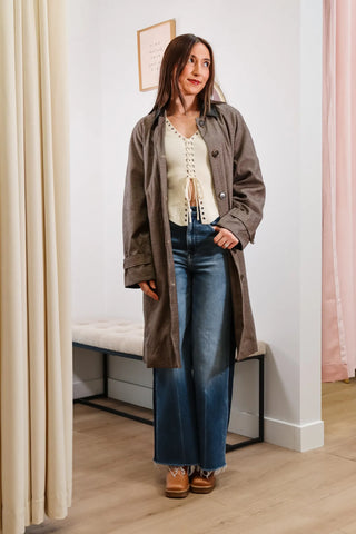 long coat, brown long coat, trench coat, long stylish trench coat