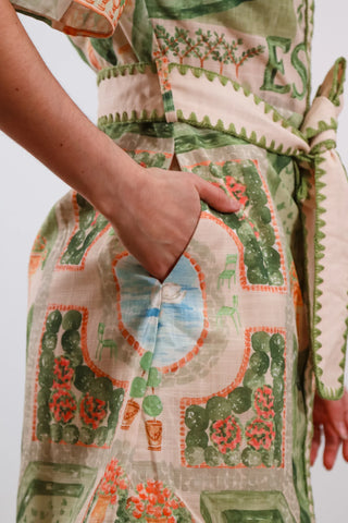 Going Abroad - Short Sleeve Dress