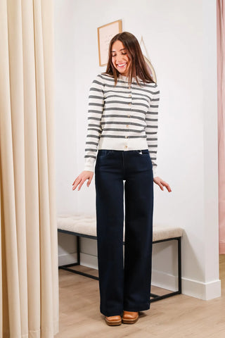 dark wash jeans, flying monkey jeans, cute dark wash jeans, mid rise jeans, cute dark wash jeans, mid rise dark wash jeans, wide leg jeans, dark wash wide leg jeans, dark wash jeans outfit inspo, jeans outfit inspo, fall outfit inspo, cute jeans for spring, cute jeans for fall, cute jeans for summer, cute jeans for winter