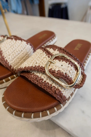 Gabrielle Buckle Sandals - MIA Shoes
