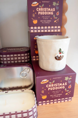 Christmas Pudding Ceramic Candle - Paddywax