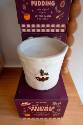 Christmas Pudding Ceramic Candle - Paddywax