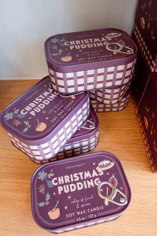 Christmas Pudding Tin Candle - Paddywax