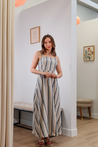 Stripped dress, stripped midi dress, cute summer dresses, summer dresses, vacation dresses, stripped summer dresses