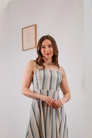 Stripped dress, stripped midi dress, cute summer dresses, summer dresses, vacation dresses, stripped summer dresses