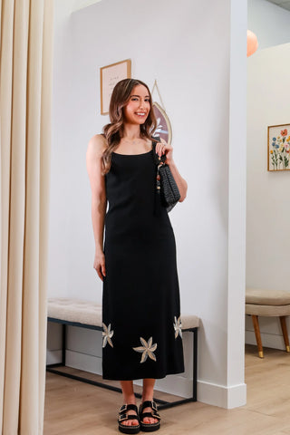 Black midi dress, cute black midi dress, cute simple vacation dress, black dress outfit inspo, beachy dress, beachy midi dress
