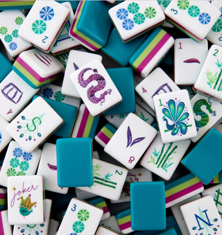 Lagoon Mahjong Tile Set by Oh My Mahjong