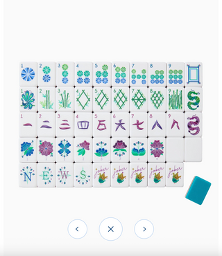 Lagoon Mahjong Tile Set by Oh My Mahjong