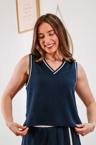 Navy shirt, Pickle Ball set, Paddle Ball Set, Summer matching set, sport matching set, Matching set for summer, navy Skirt, Navy Top, Navy set, Sporty set, Sport inspo.